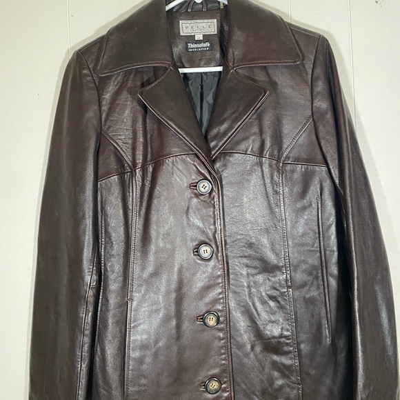 Pelle Studio Deep Brown‎ Leather Jacket size medium - Picture 6 of 15